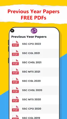 e1 coaching center (SSC exams) android App screenshot 2